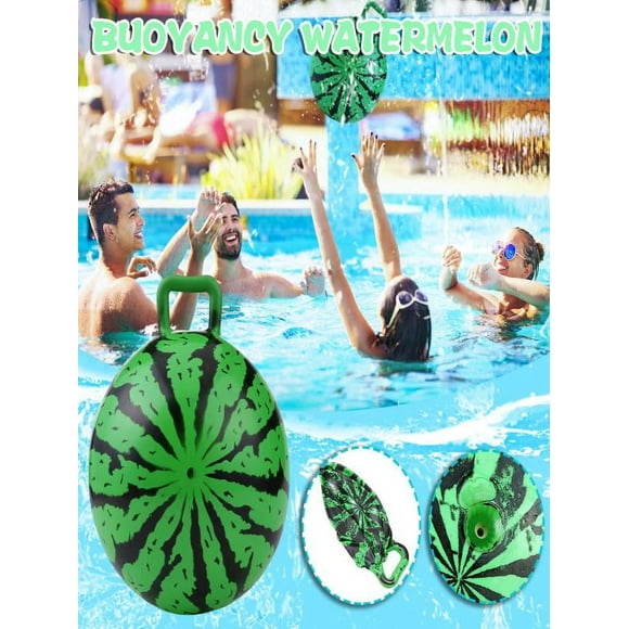 Swimming Clearance 9 Inch Inflatable Watermelon Float Ball With Handle for Swimming Pool Game