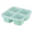 thumbnail image 2 of Bento Snack Box Portable Divided Food Container for Dessert Fruits Sandwich green, 2 of 8