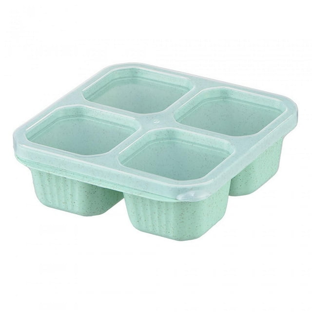 DOLITY Bento Snack Box Portable Divided Food Container for Candy Pasta Dried Fruits green