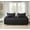 Black, variant on 3 Piece Navy Daybed Cover Twin Size Cozy Daybed Sets Bedding Double Sided Quilting Cover Set Geometric Print Bedspread Coverlet All Season for Twin Bed with 2 Standard Shams,39"x75"