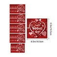thumbnail image 2 of Uuiauoio Red Heart Valentines Day Party Decorations Plates and Napkins Sets Party Supplies Disposable Dinnerware Plates Cups Napkin Baby Shower Birthday Decorations(20 Napkin), 2 of 4