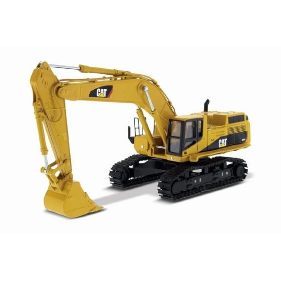 Caterpillar 365B L Series II Hydraulic Excavator w/2PVC Figures - Diecast Masters 85058C - 1/50 Scale Diecast Model Car