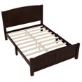 thumbnail image 2 of ChenyueFurn Full Size Platform Bed, Solid Wood Frame with Support Slats,dark brown, 2 of 10