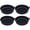 Black, variant on RIONIMA 4Pcs Car Coasters,Edge Design Non-Slip Insert for Cup Holders,Black