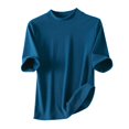thumbnail image 1 of Casual Primavera Tops para las Mujeres Cuello Redondo Camiseta Blusa, Cómodo Ligero Poliéster Superior de Verano, 1 of 9
