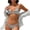 Gray, variant on Summer Triangle Bikini Set for Women Halter Tie‑Side Two‑Piece Swimsuit Removable Padded Bathing Suit for Beach Seaside Vacation