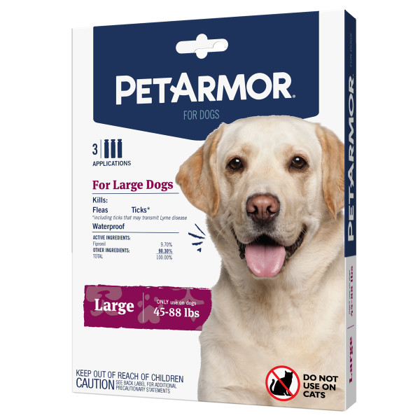 Pet Armor Flea & Tick Treatment for Dogs 45 88lbs 3 Doses eBay