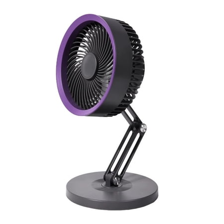 Portable USB Rachargeable Desktop Fan with Adjustable Airflows Suitable for Bedroom Office Space Quiet Motor Technology