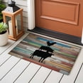 thumbnail image 4 of 2x3 Ft Entryway Area Rug, Farmhouse Wooden Grain Kitchen Rug Runner Washable Floor Mat, Vintage Country Cow Pig Chickens Non Slip Indoor Door Mat Throw Carpet for Bathroom Living Room Bedroom, 4 of 8
