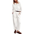 thumbnail image 1 of Puntoco Trajes de dos piezas para mujer suéter de punto tops pantalones de talle alto chándal conjuntos de salón 50 Puntoco Puntoco-7829, 1 of 5
