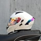 thumbnail image 3 of Casco de motocicleta ORZ, unisex, modular, abatible, de cara completa, para carreras, con viseras dobles, aprobado por DOT, 3 of 5