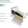 thumbnail image 5 of KIBI Cube 2-Piece Bathroom Hardware Set | Chrome Finish Towel Bar and Toilet Paper Holder | Solid Brass Bathroom Accessories with Corrosion-Resistant Finish (C-KBA15-2-1), 5 of 9