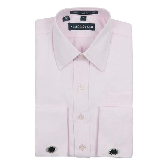 Boys 2-20 French Cuff Dress Shirt Regular & Husky Sizes Cufflinks Included