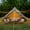 Dark Green + Polyester+2, variant on LIANGKA Beige  4 Season Tent Spacious Glamping Shelter with Stove Jack Breathable Mesh Design for 3-4 Person Family Camping