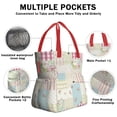 thumbnail image 3 of Pioneer Flower Floral Print Pattern Drawstring Lunch Bag Women - Drawstring Lunch Bag Insulated for Work Office - Stain-Resistant Large Lunchbags for Women with Multi-Pockets, 3 of 6
