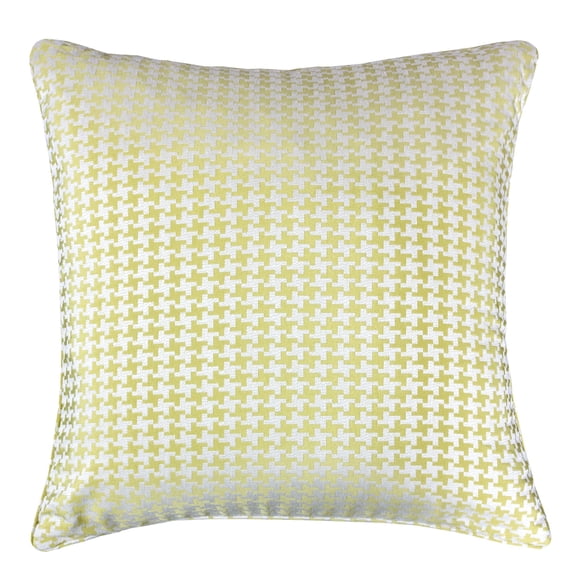 Makayla Green Geometric Polyester 20 in. x 20 in. Throw Pillow
