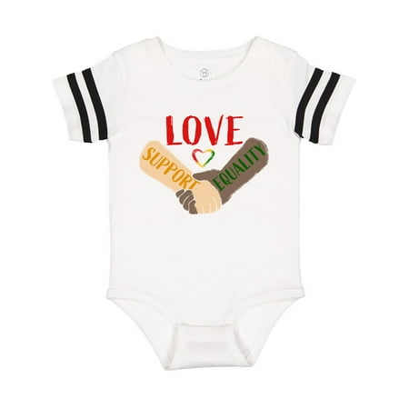 

Inktastic Love Support Equality Gift Baby Boy or Baby Girl Bodysuit