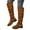 Brown, variant on Boots for Women,Fashion Over The Knee Boots On Low Heel Belt Buckle Detail For Casual Outings Travel Dating Comfort Wear,Knee High Boots Women,Black,6