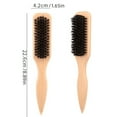 thumbnail image 3 of JHEHF Slick Back Hair Brush for Smoothing Ponytail Wooden Styling Tool ThickBristles with Handle for Sleek Ponytails, Buns & Men'S Beard Grooming 5PCS, 3 of 8