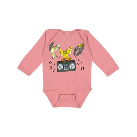 

Inktastic Jamming Cockatiels Gift Baby Boy or Baby Girl Long Sleeve Bodysuit