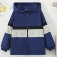 thumbnail image 2 of HCNTES Boys Girls Lightweight Jacket Waterproof Windbreaker Hooded Rain Coats with Pockets(Style3,11-12 Years), 2 of 9