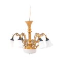 thumbnail image 4 of 1/87 Scale Dollhouse Ceiling Light Ornament, Micro Landscape Simulation Miniature Furniture Toy Accessory, Hanging Lamp, Miniature Scene Model Gold, 4 of 8
