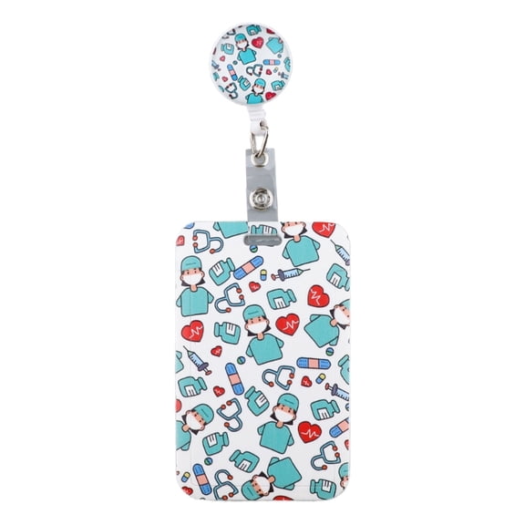 360 Degree Rotating Badge Holder Retractable Badge Reel Doctor Nurse Badge Reel