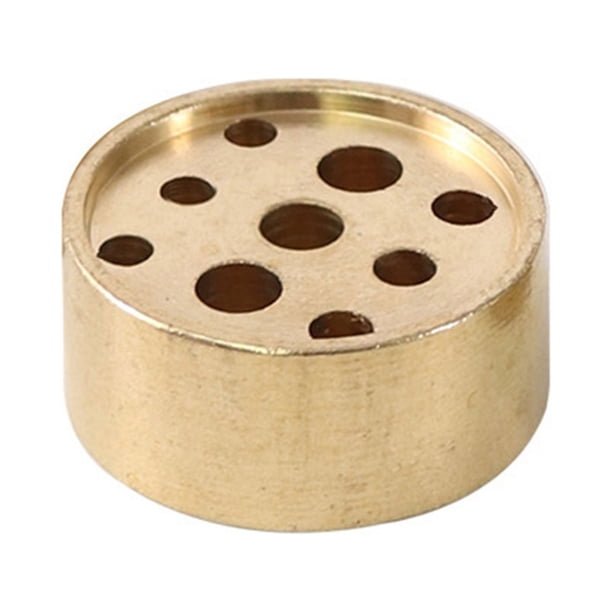 Mini quemador de incienso decorativo de cobre resistente al calor con 9 agujeros y creativo quemador de incienso de sándalo.