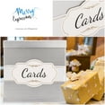 thumbnail image 5 of Merry Expressions Silver Card Box with Gold Foil Satin Ribbon &amp; Cards Label. A Large Card Holder Gift Box Size 10"x10"x10", 5 of 5