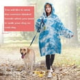 thumbnail image 4 of Tie Dye Wearable Blanket Hoodies with Sleeves and Huge Pockets-Comfy Super-Warm Blanket Sweatshirts-Men and Women Oversized Blanket Hoodie, 4 of 7