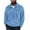 Blue, variant on Sevevn Men Fleece Pullover Half Zip Sweatshirt Warm Sherpa Mock Neck Jacket with Pocket Soft Plush Winter Casual Outerwear Black XL