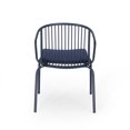 thumbnail image 6 of Noble House Boston Outdoor Modern Iron Club Chair in Navy Blue (Set of 2), 6 of 9