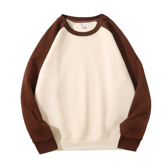 Chiccall Sweatshirts for Men Crew Neck Long Sleeve Soft Sweat Shirts Casual Fashion Colorblock Pullover