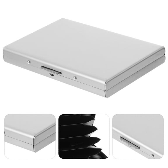 BESTOYARD ultra-thin wallet Ultra Thin Stainless Steel Card Storage 1Pcs