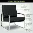 thumbnail image 3 of Studio Designs Home Allure Blended Leather Accent Arm Chair in Black, 3 of 11