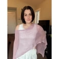 thumbnail image 5 of Sheer Poncho Tops for Women Shrug Bolero Lightweight Knit Crochet Shrug Mesh Cover Up Summer 2026, 5 of 8