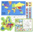 thumbnail image 3 of Juguete de rompecabezas Imagimake Mapology USA & World con banderas y capitales, 3 of 6