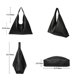 thumbnail image 2 of Bolso YLYYHH Oversized Hobo de cuero vegano negro para mujer, 2 of 6