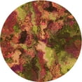 thumbnail image 1 of Ahgly Company Indoor Round Patterned Tomato Sauce Red Area Rugs, 6' Round, 1 of 1