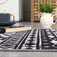 thumbnail image 3 of GlowSol 2' x 6' Vintage Boho Runner Rug Kitchen Hallway Runners Non Slip Bedroom Runner Rug Indoor Geometric Floor Mat for Laundry, Black, 3 of 7