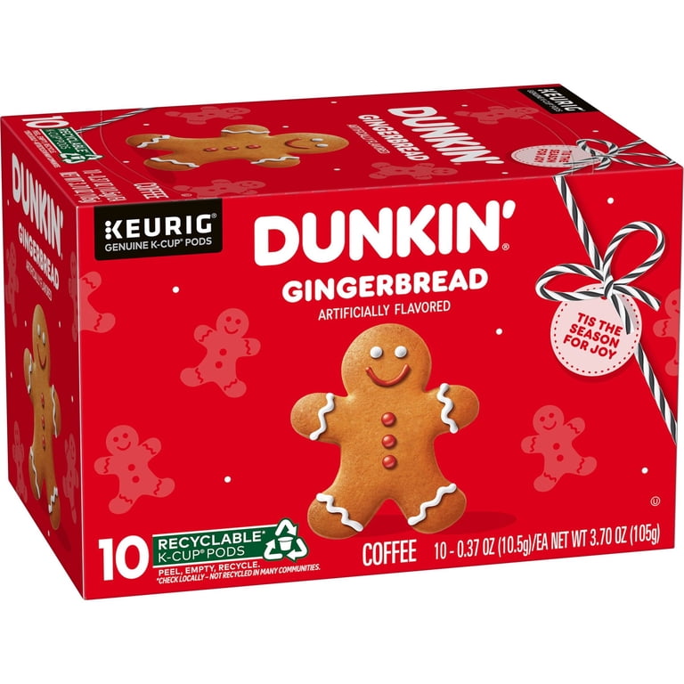 Dunkin', Coffee, Artificially Flavored Gingerbread, 10 Ct Dunkin', Coffee, Artificially Flavored Gingerbread, 10 Ct