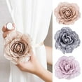 thumbnail image 3 of 1 Paire d'Embouts de Rideaux Motif Fleur Pinces Magnétiques pour Rideaux Accessoires de Rideaux, 3 of 9