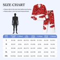 thumbnail image 3 of Wukai Red Maple Leaf Men's Long-Sleeve Pajama Set - Comfortable Sleepwear with Button-Down Shirt and Pants-X-Large, 3 of 6