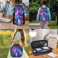 thumbnail image 3 of Bulopur Boys 17 Inch Backpack Set 4 Piece Galaxy Wolf Print School Bookbag with Lunch Box, Water Bottle Holder and Pencil Case for Elementary, 3 of 8
