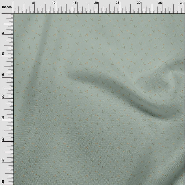 oneOone Cotton Cambric Fabric Carrot & Rabbit Face Animal Print Sewing Fabric BTY 56 Inch Wide