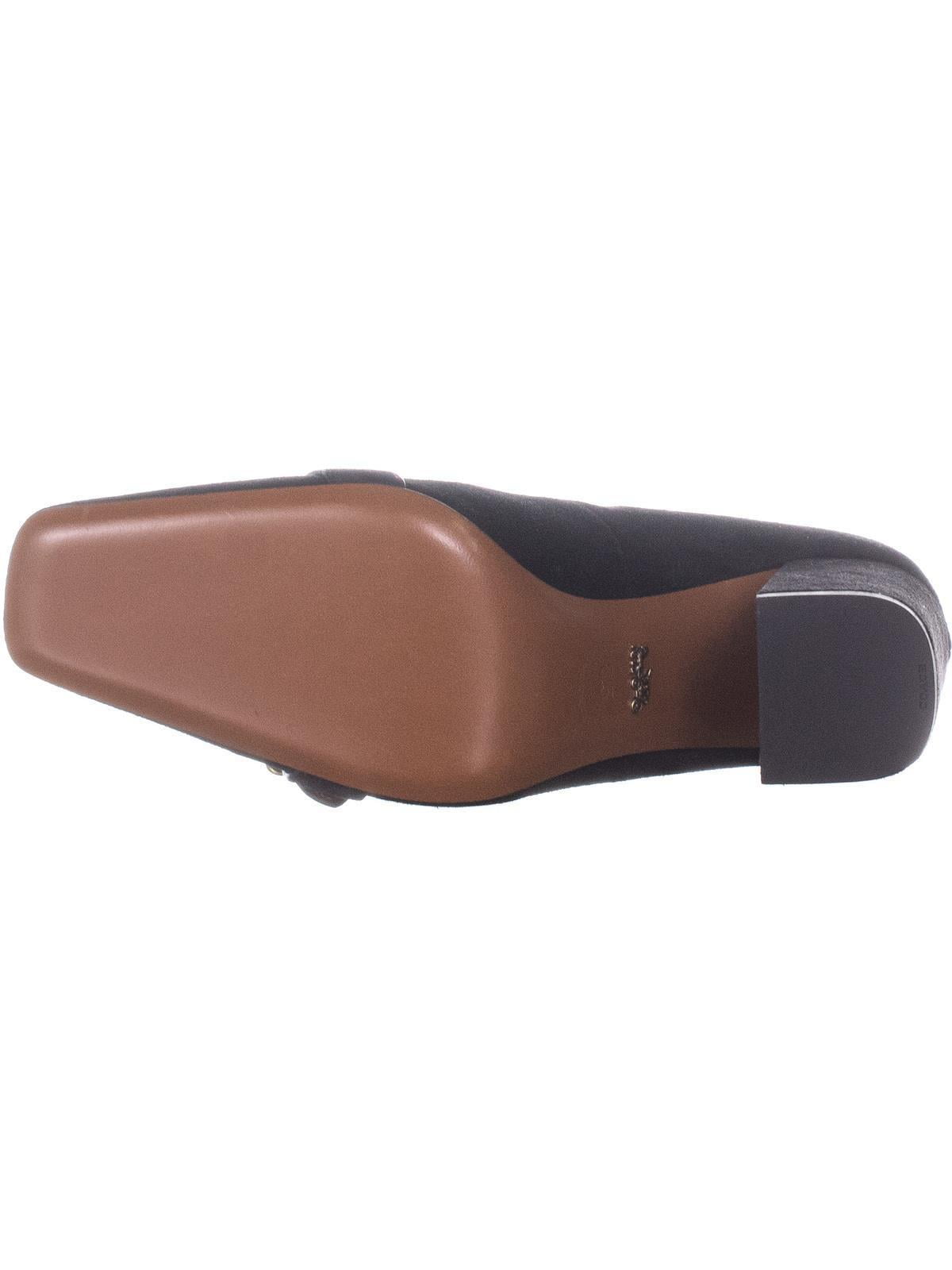 Coach Jade Square Toe Block Heel Pumps 