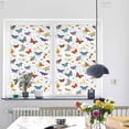thumbnail image 4 of Privacy Window Film Static Cling Glue-Free Electrostatic Glass Sticker Colored Butterfly Floral Removable Peel and Stick Window Decor for Bathroom Bedroom Office (1Pc 45x100cm), 4 of 7