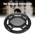 thumbnail image 3 of 2pcs Universal 3.5" Car Metal Audio Speaker Grill Cover Mesh Woofer Horn Guard Decorative Irregular Grille Black, 3 of 6
