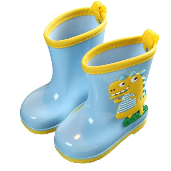 Masteelf Water Boots Children's Dinosaur Rain Boots Garden Rain Boots Girl 9 Blue