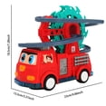 thumbnail image 3 of BKER USB Rechargeable Type，Fire Truck Track Game Set Fire Truck Climbing Stairs Tracks Slide Toy Fire Truck Roller Toy With Lights And Music Fire Truck Slide Track Toy，Screwdriver, 3 of 6